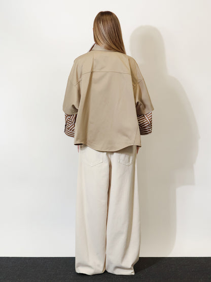 Linen and cotton blend shirt thumbnail