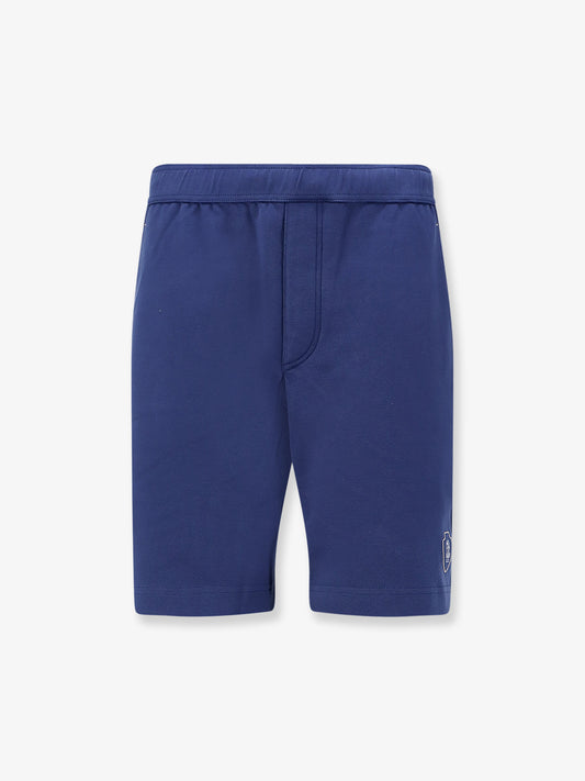 Cotton Bermuda shorts with contrasting logo