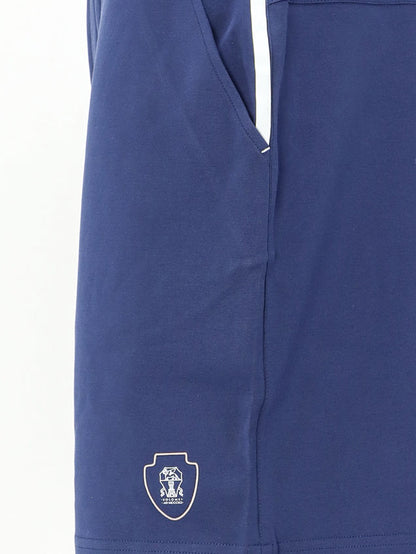 Cotton Bermuda shorts with contrasting logo thumbnail