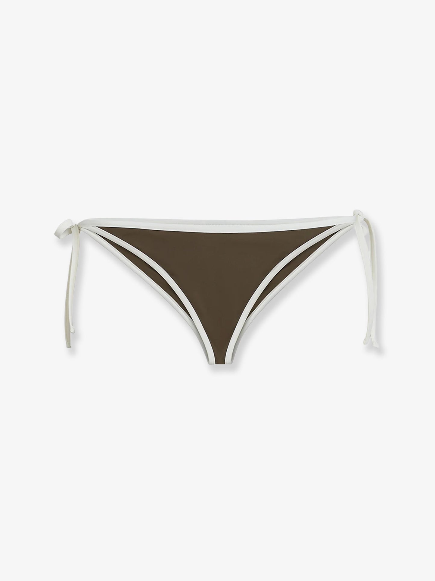 Slip mare in nylon con profili in contrasto