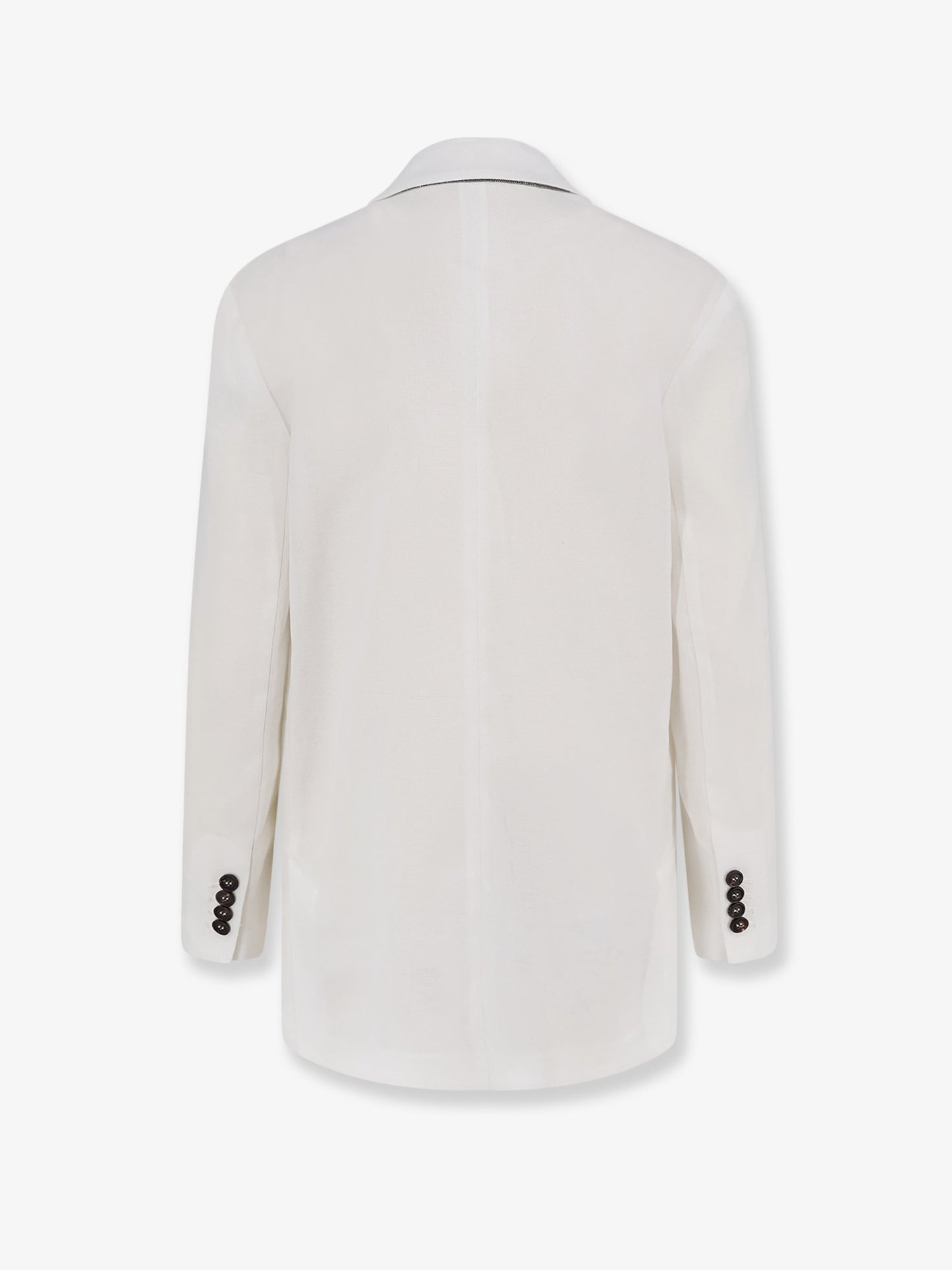 Blazer in cotone con dettaglio Monile