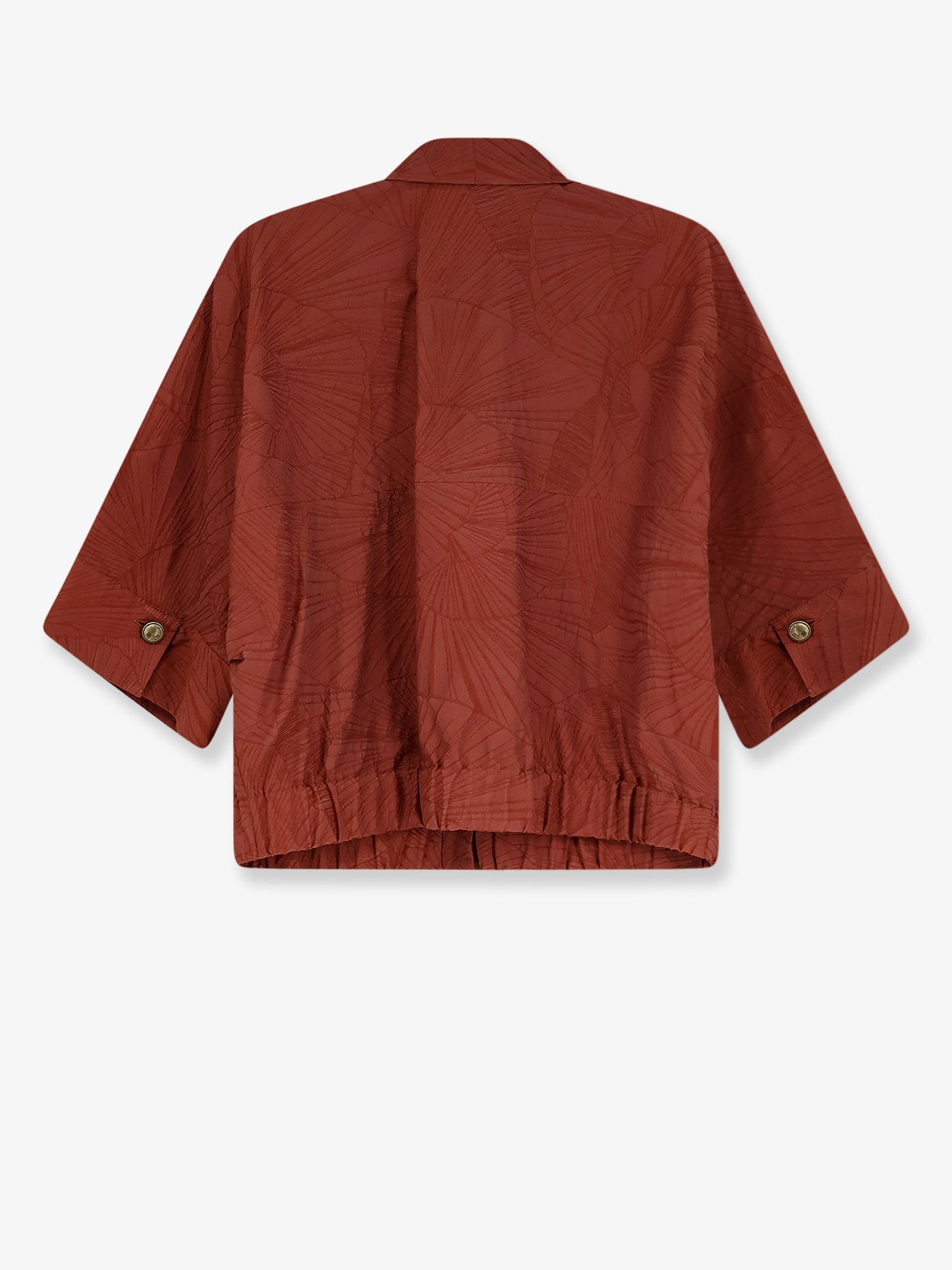 Cotton blend shirt with embroidery