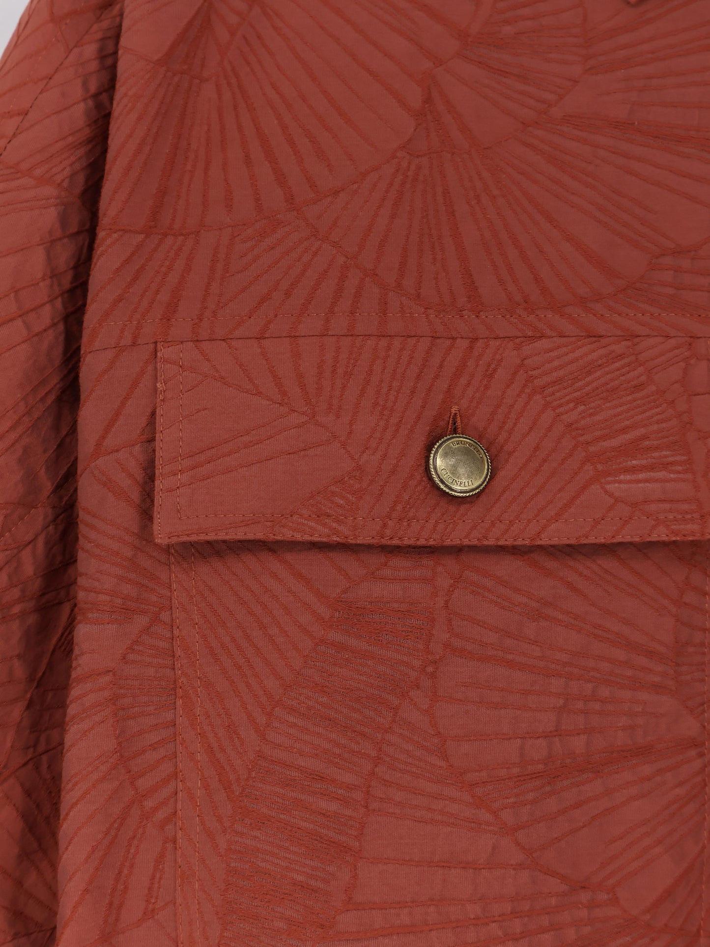 Cotton blend shirt with embroidery