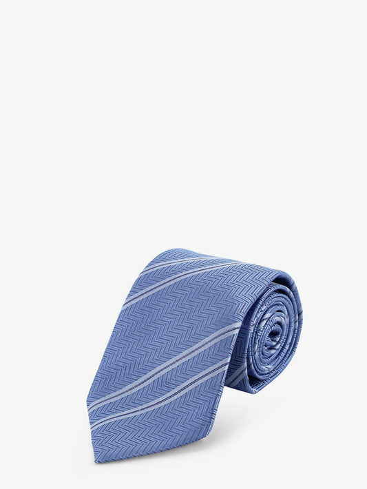 Silk tie with regimental motif