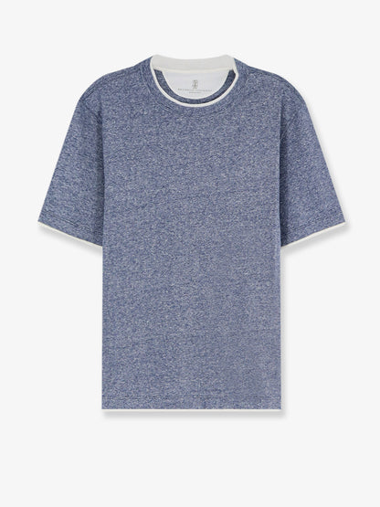 T-shirt in misto lino e cotone thumbnail