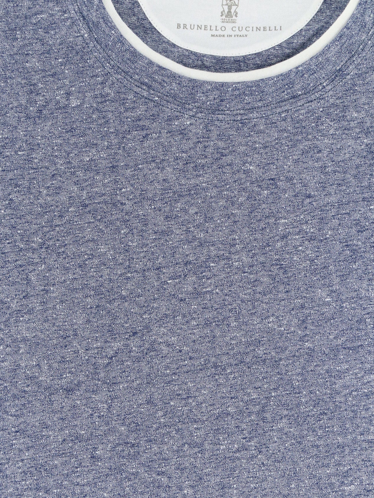 T-shirt in misto lino e cotone