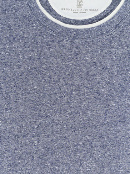 T-shirt in misto lino e cotone thumbnail