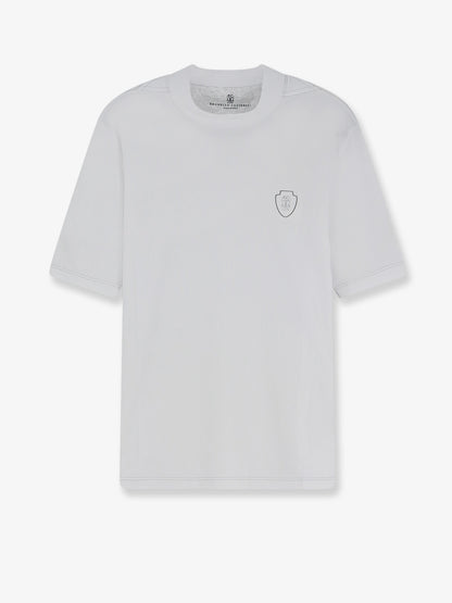 T-shirt in tessuto tecnico con patch logo frontale thumbnail