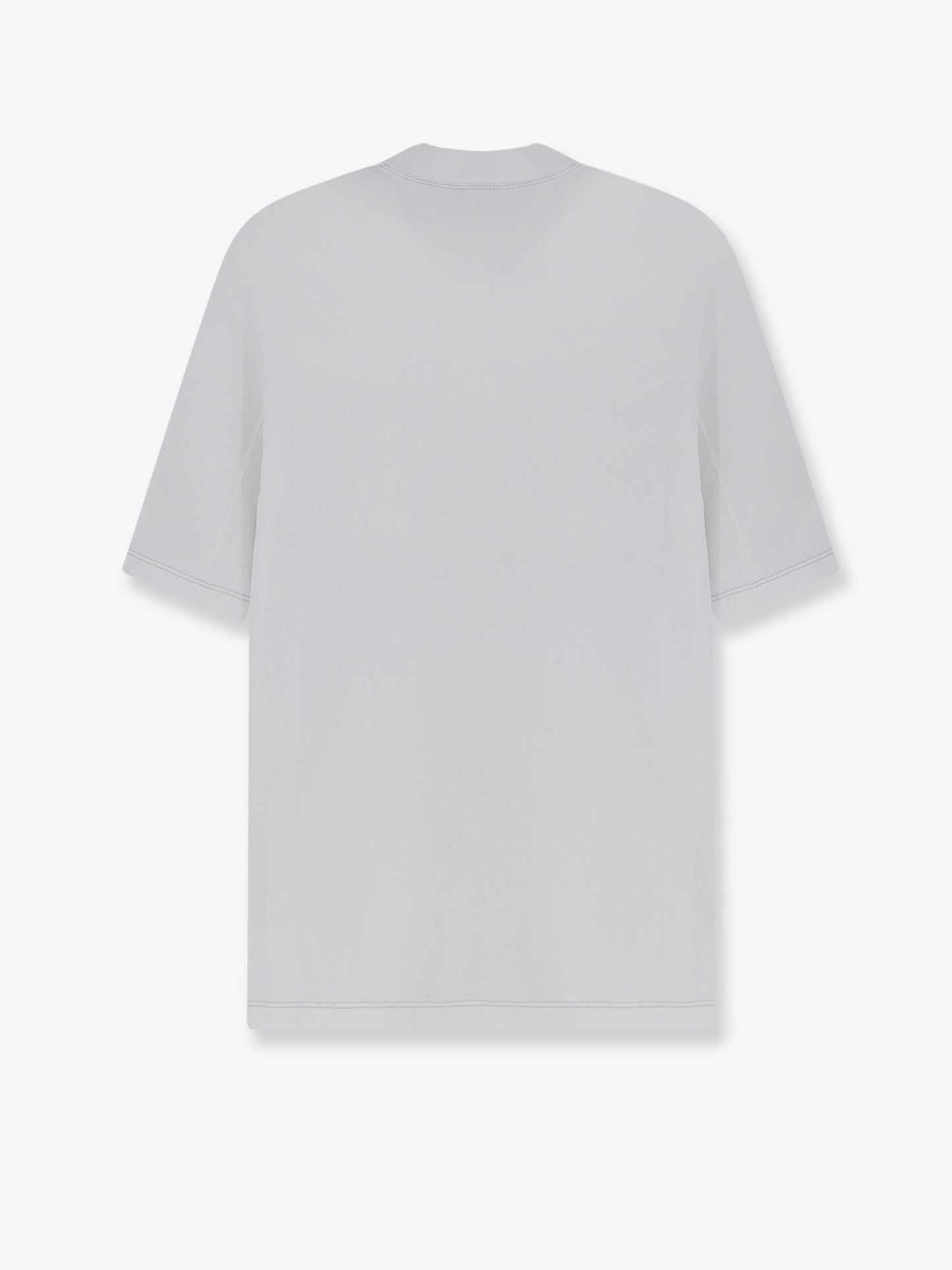 T-shirt in tessuto tecnico con patch logo frontale
