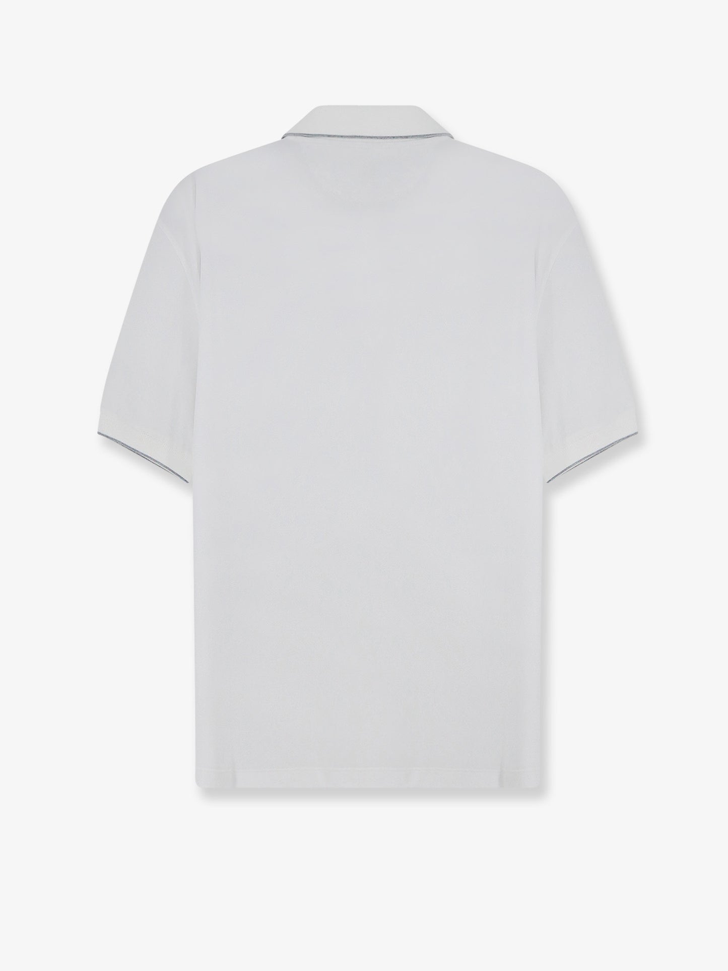 Technical fabric polo shirt with embroidered logo on the front