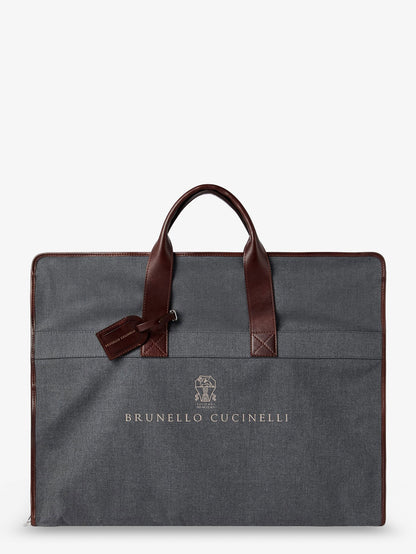 Technical fabric and leather garment bag thumbnail