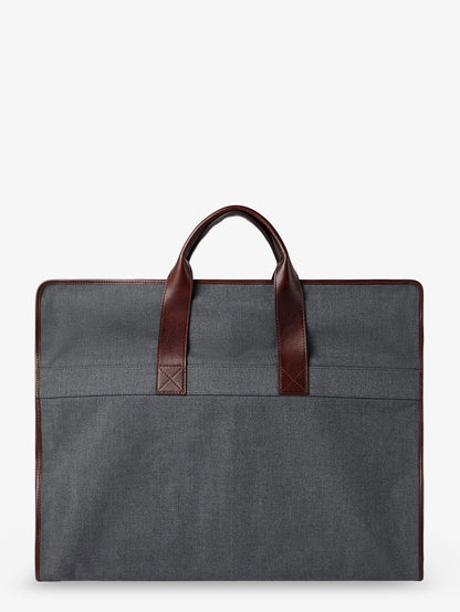 Technical fabric and leather garment bag thumbnail