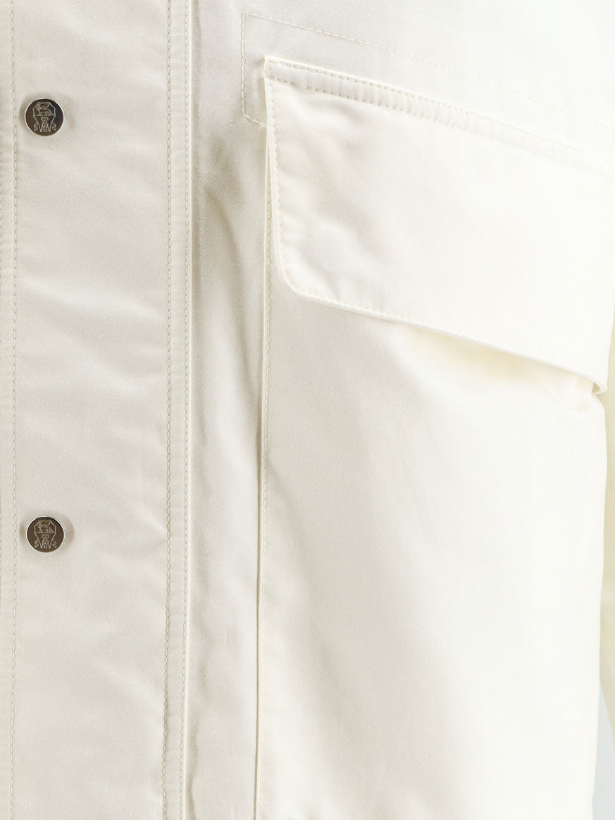 Cotton and nylon blend jacket