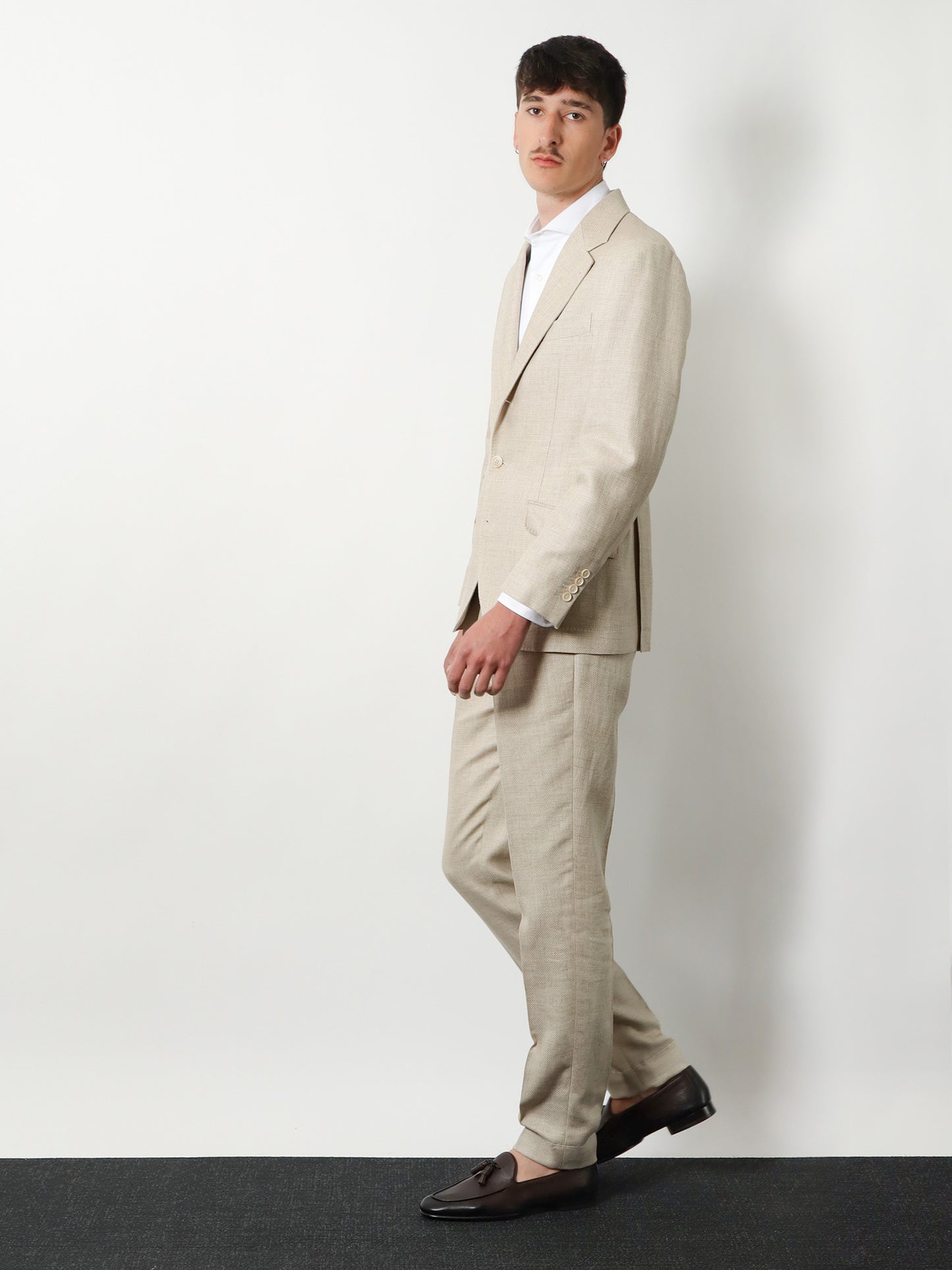 Silk, linen and wool suit