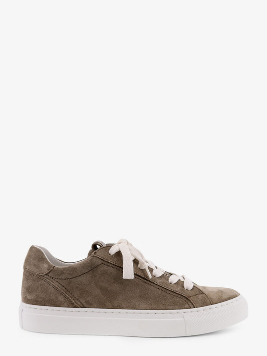Suede sneakers with Monile details