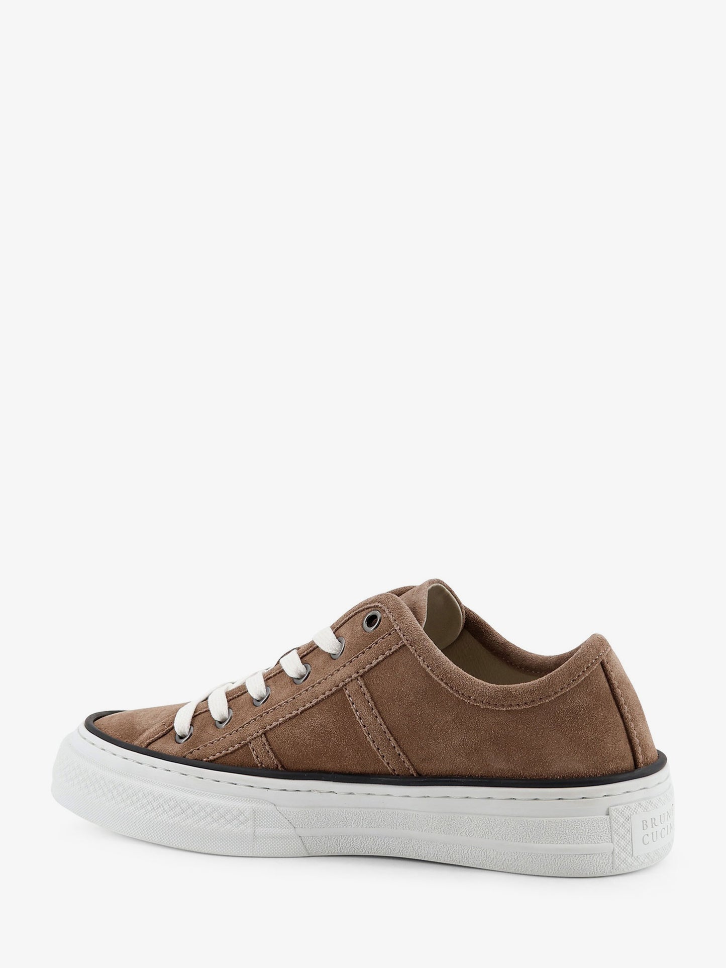 Sneakers in suede con dettaglio Monile laterale