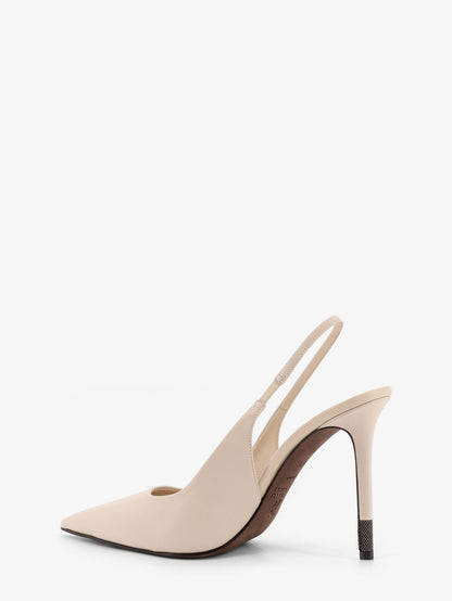 Leather pumps with Monili detail on the heel thumbnail