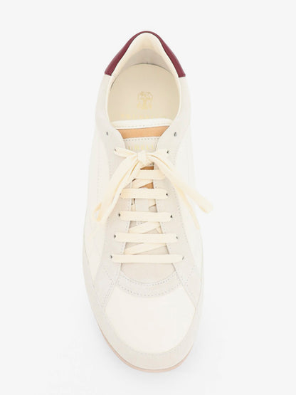 Leather sneakers with suede inserts thumbnail