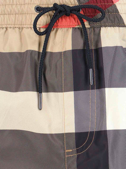 Nylon swim trunk with Check print thumbnail