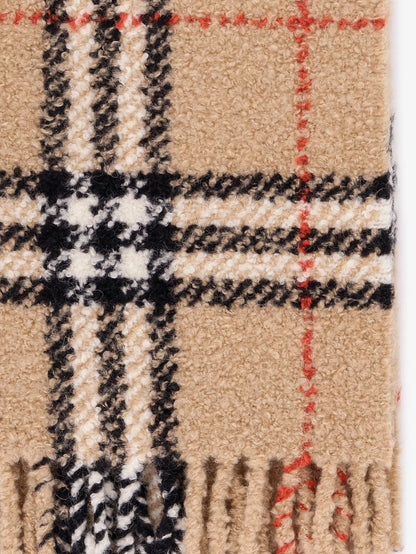 Wool blend and alpaca bouclé scarf thumbnail