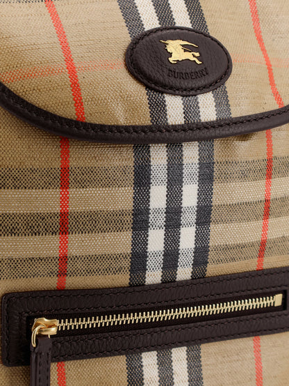 Highlands coated canvas backpack with front logo thumbnail