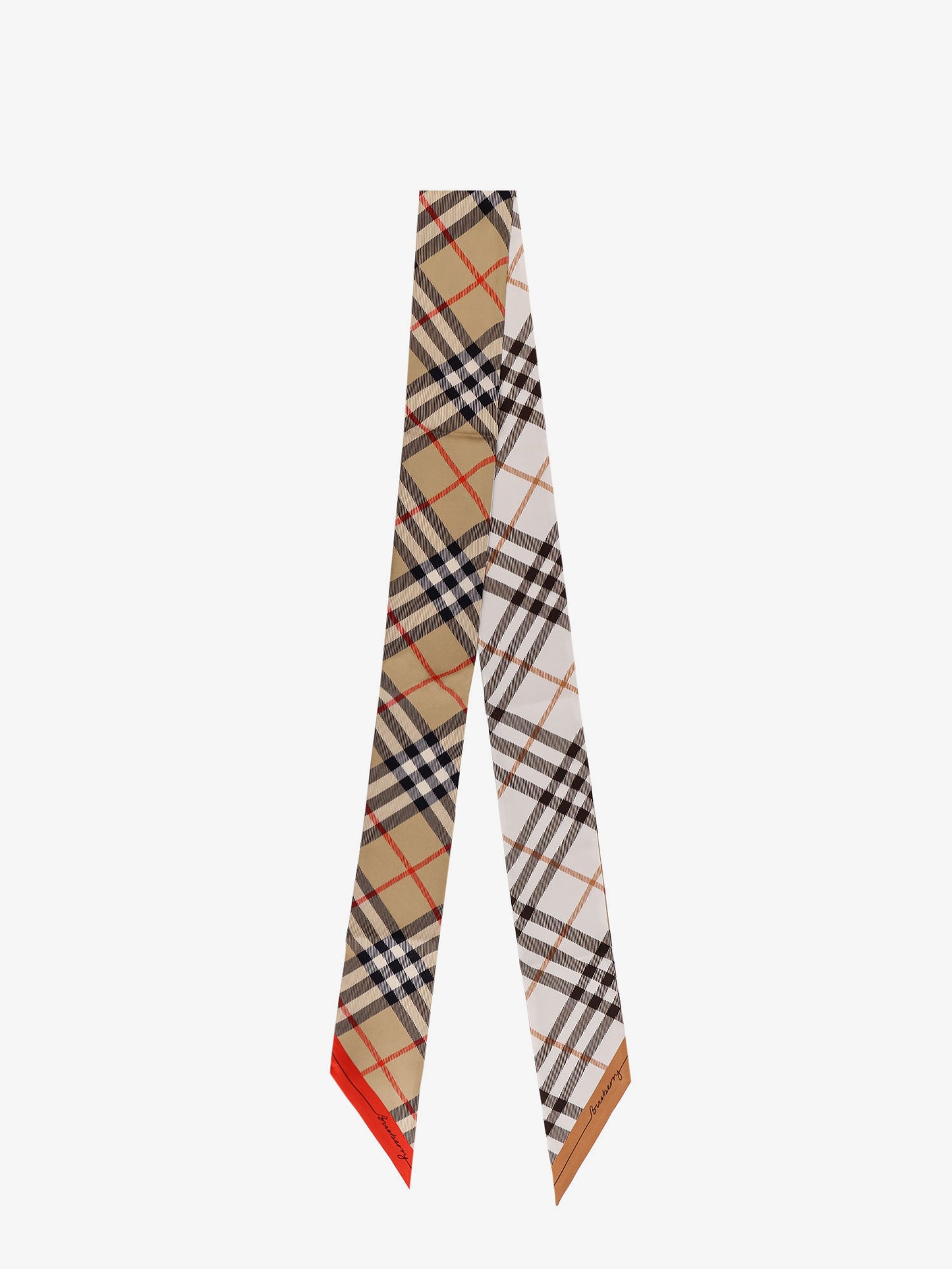 Silk bandeau with Check print