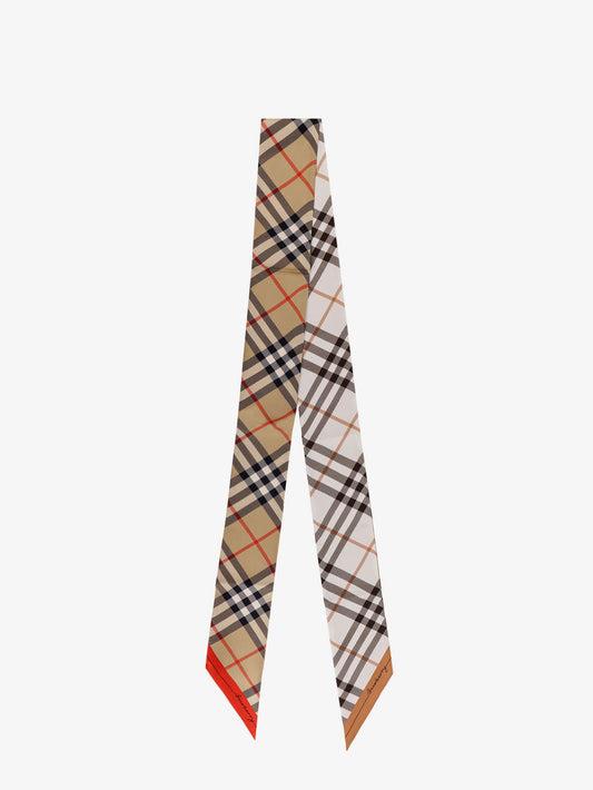 Silk bandeau with Check print