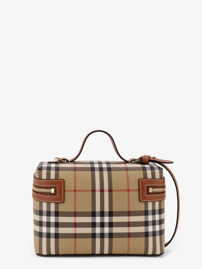 Coated canvas Vanity Check crossbody bag with Check motif thumbnail