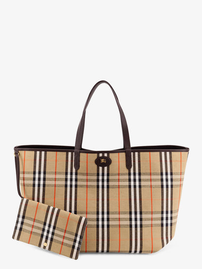Reversible shopping bag with check pattern thumbnail