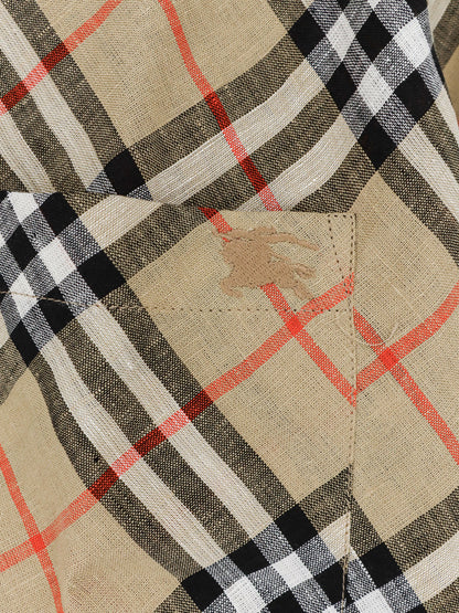 Linen shirt with check print thumbnail