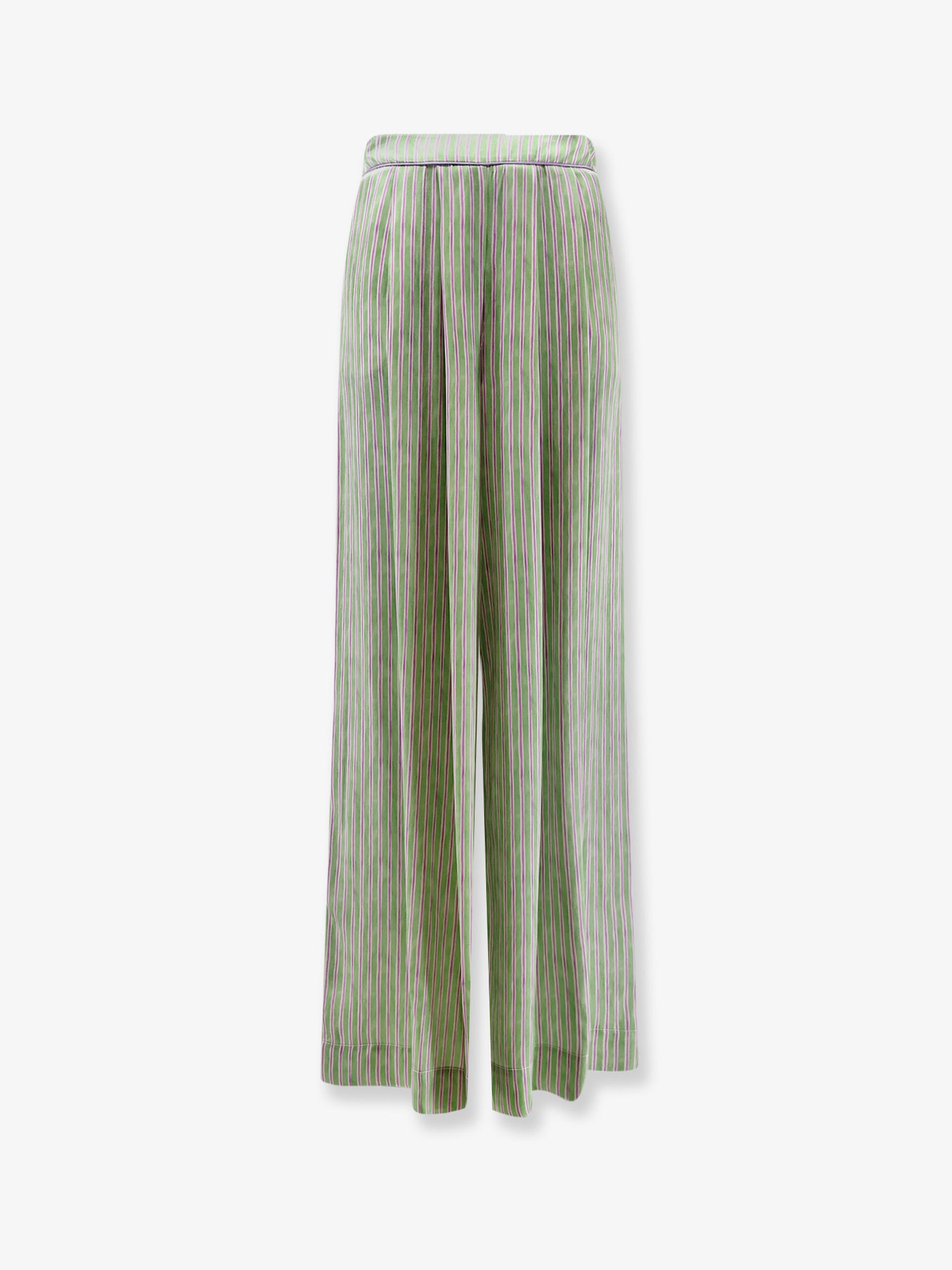 Pantaloni in viscosa e rayon multicolore