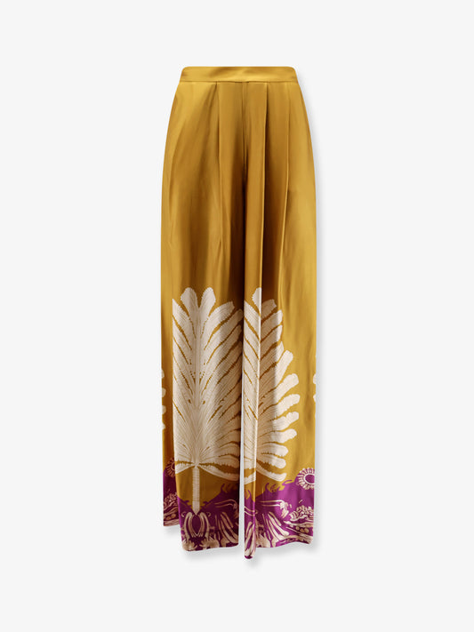 Palma viscose and rayon trousers