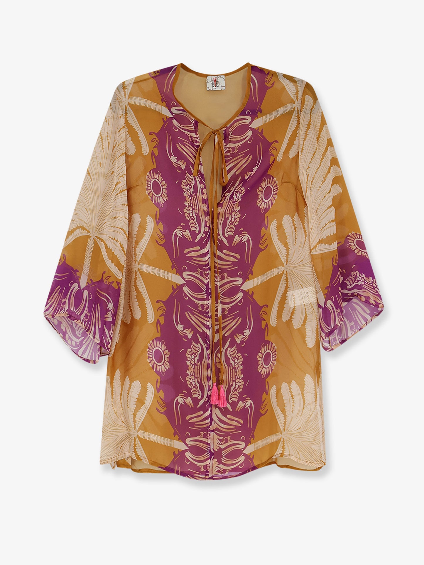 Palme viscose and silk shirt
