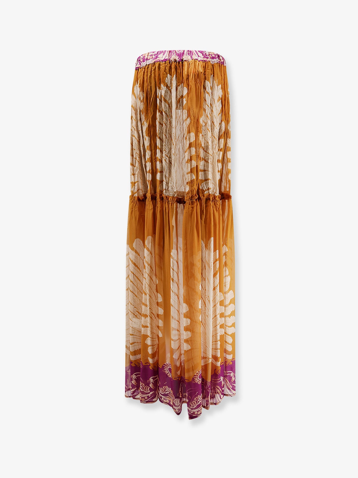 Gale Palme viscose and silk skirt