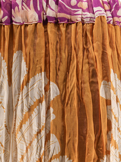 Gale Palme viscose and silk skirt thumbnail