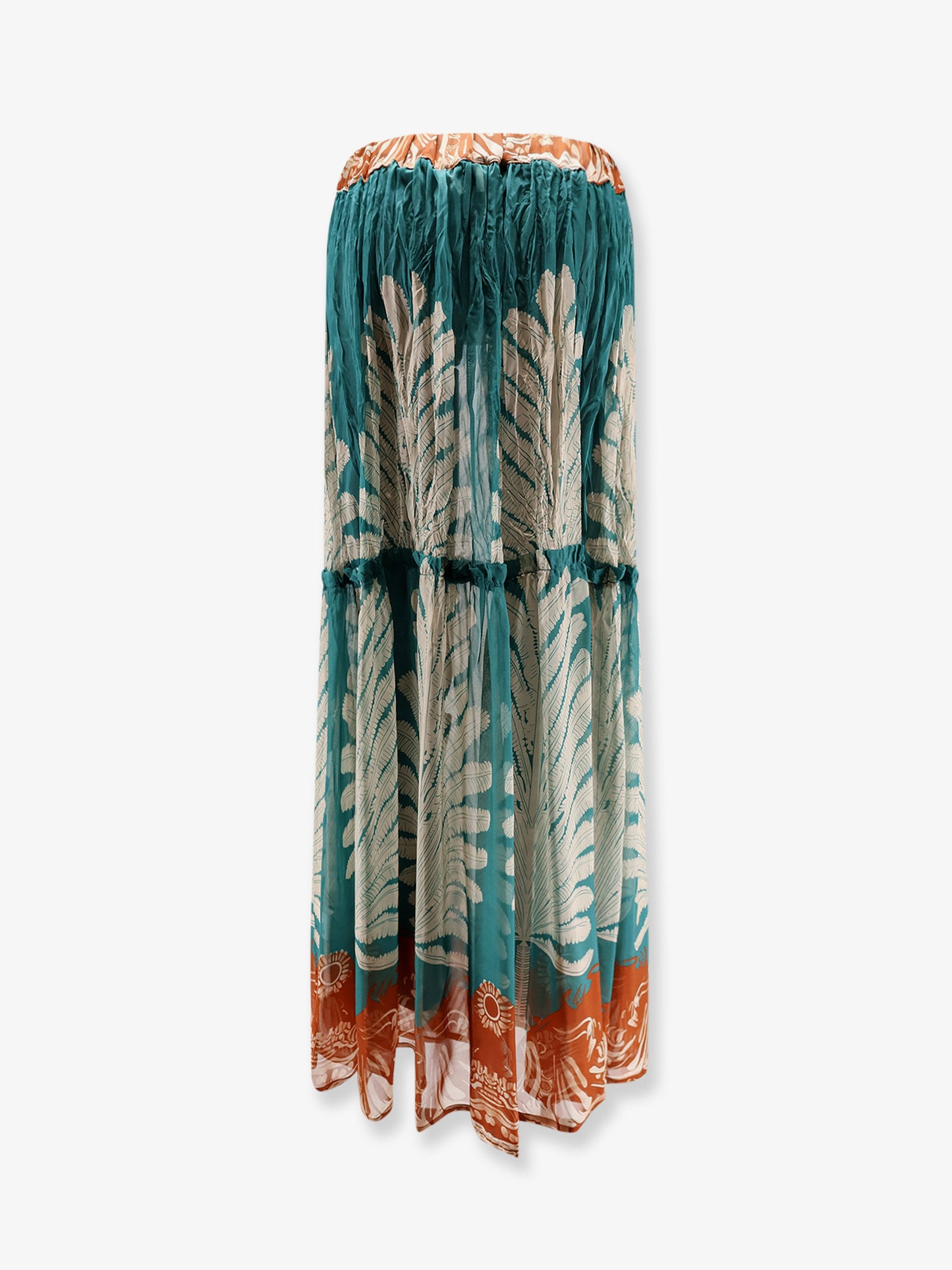Gale Palme viscose and silk skirt