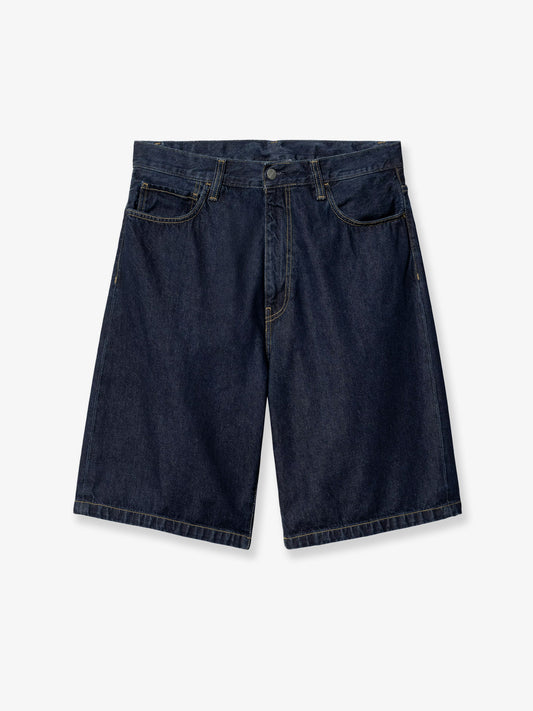 Landon denim Bermuda shorts with logo patch