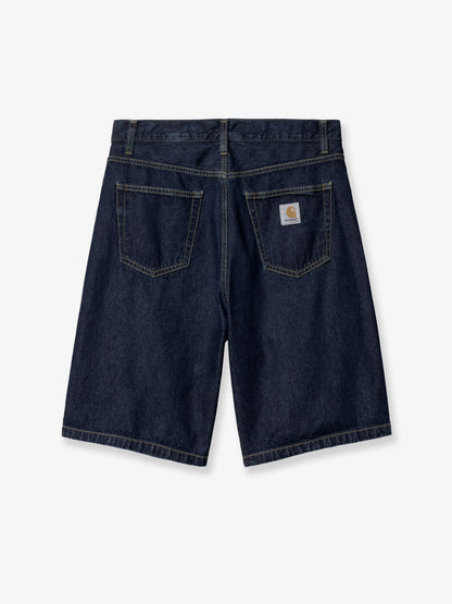 Landon denim Bermuda shorts with logo patch thumbnail