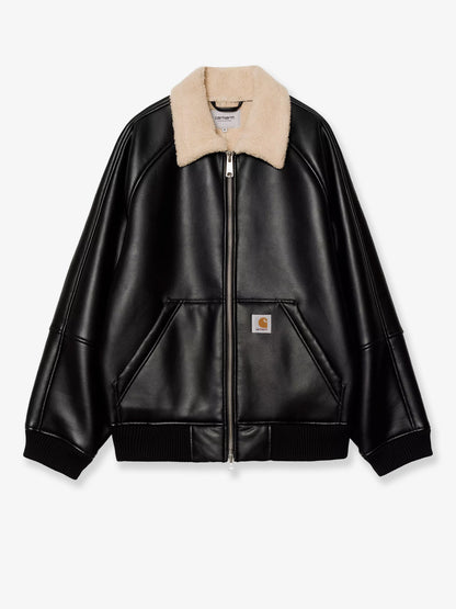 Shepton faux leather jacket thumbnail