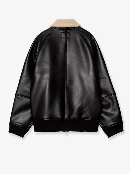 Shepton faux leather jacket thumbnail