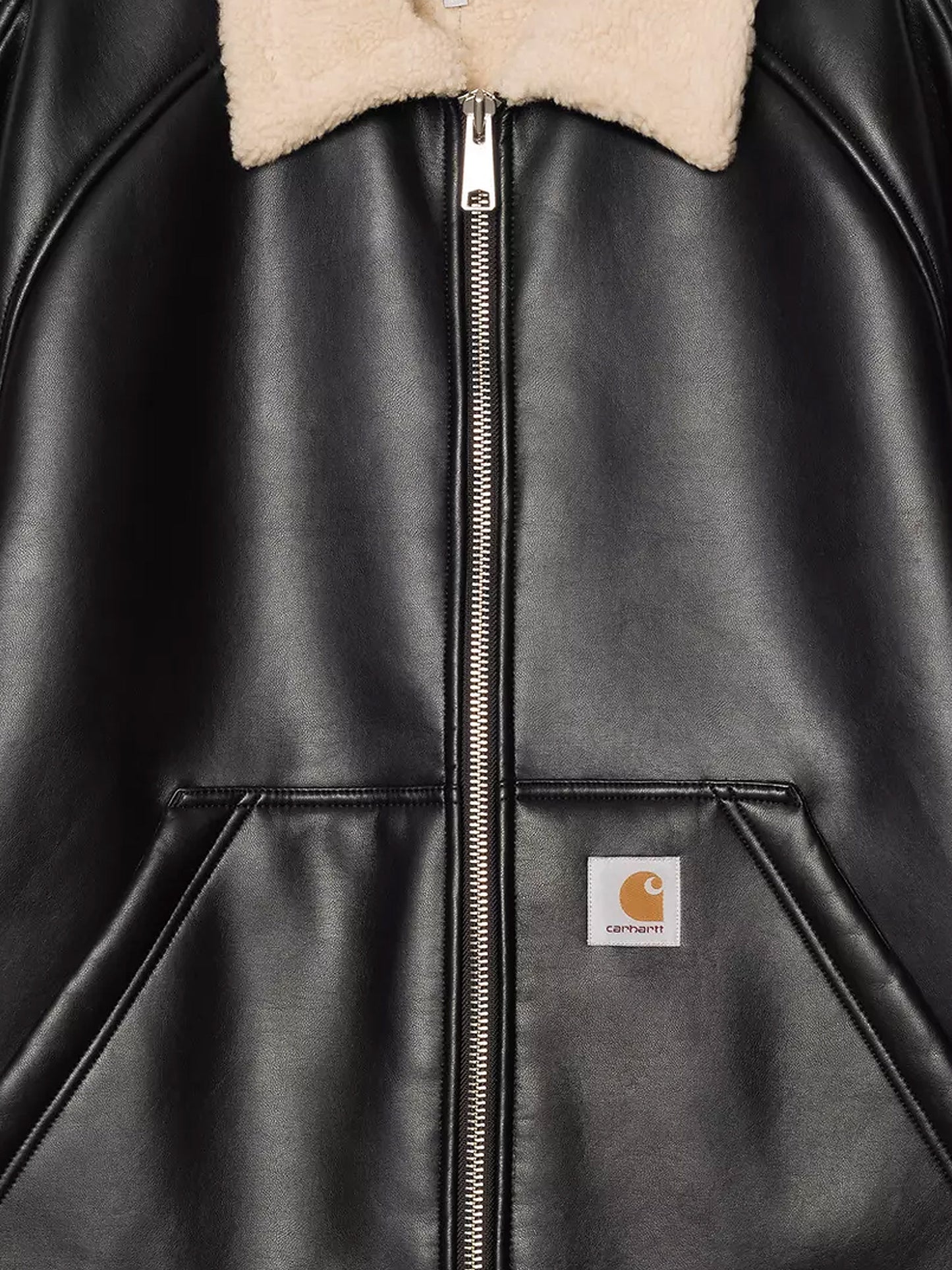 Shepton faux leather jacket