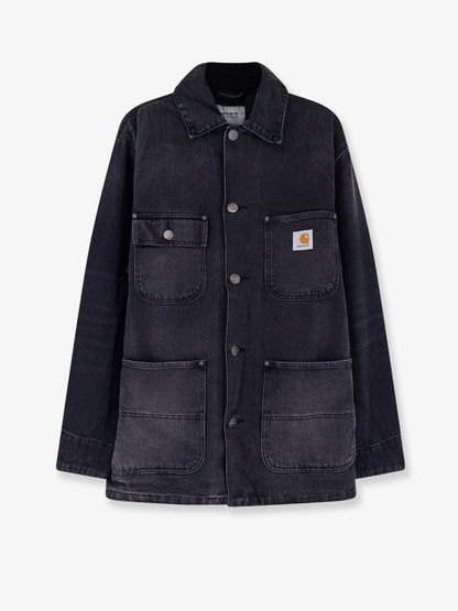 Aden black denim jacket thumbnail
