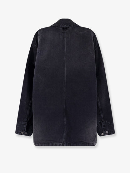 Aden black denim jacket thumbnail