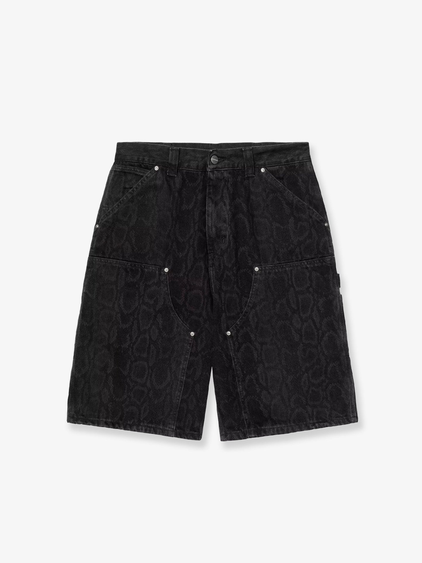 Bermuda OG Double Knee in black denim