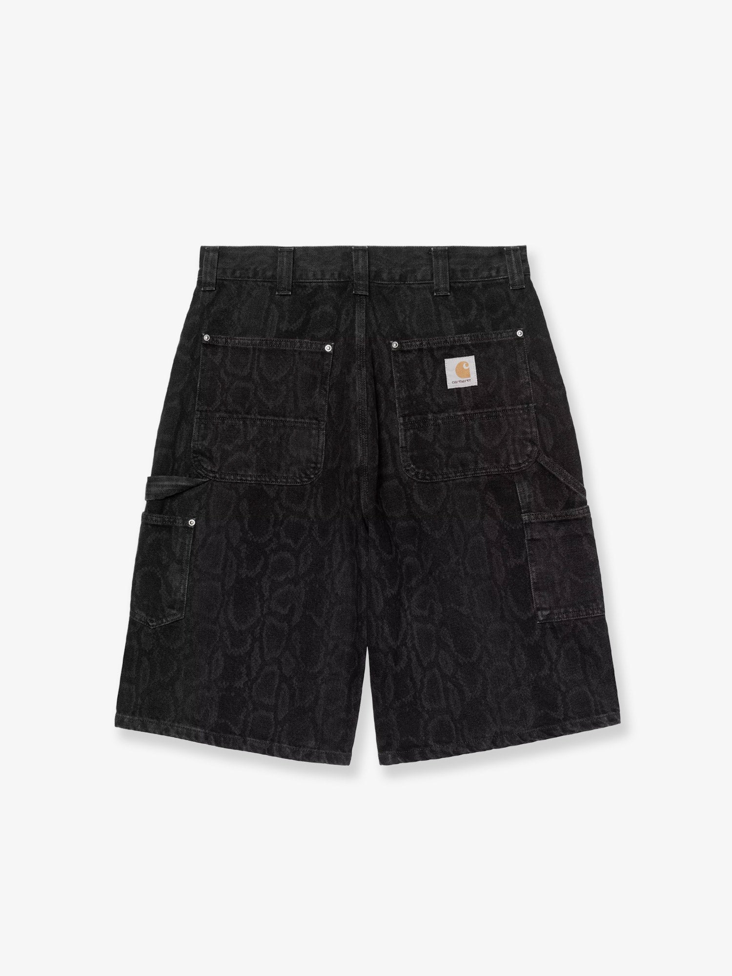 パンツ CARHARTT KEY BERMUDA DOUBLE KNEE SHORTS OG Double Knee black denim bermuda shorts CARHARTT WIP - Nugnes1920