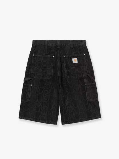 Bermuda OG Double Knee in black denim thumbnail