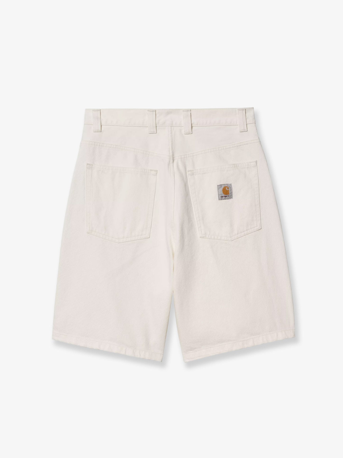 Brandon white denim bermuda shorts