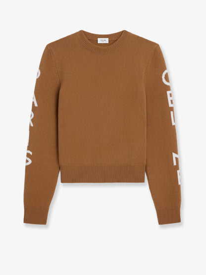 Wool sweater with logo inlay thumbnail
