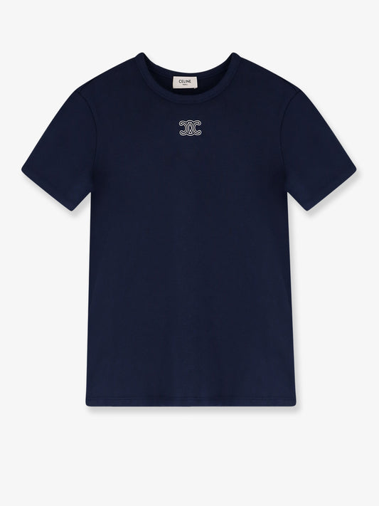 Cotton blend t-shirt with Triomphe logo