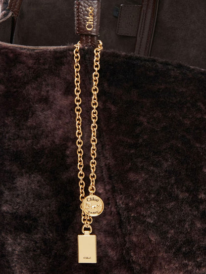 Spin shearling shoulder bag thumbnail